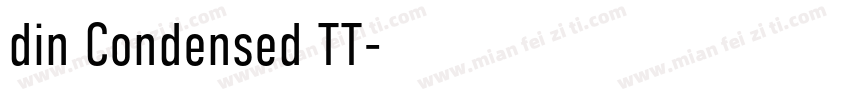 din Condensed TT字体转换